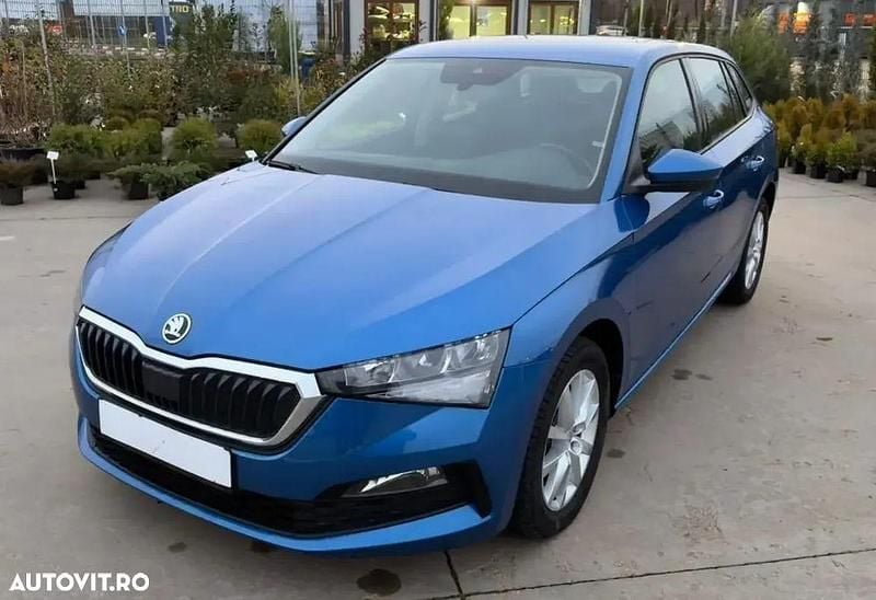 Culoarealbastru Utilizat 2022 Skoda Scala Ambition Hatchback | 14.950 EUR (Preț OK) - Imagine 1/4