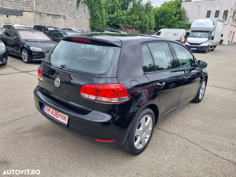 Second-hand VW Golf VI Trendline 80 CP (58 kW) 2010 Negru Hatchback