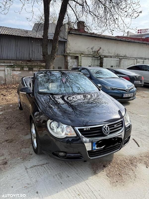 Negru Utilizat 2008 VW Eos Cabrio | 4.099 EUR (Preț OK) - Imagine 1/4