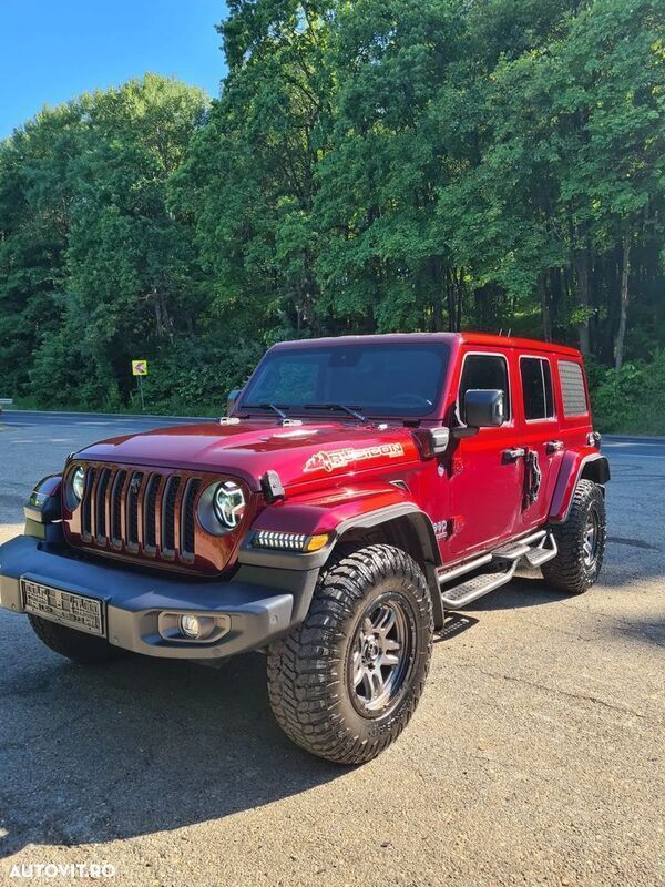Rosu Utilizat 2021 Jeep Wrangler Sahara SUV | 53.000 EUR (Scump) - Imagine 1/4