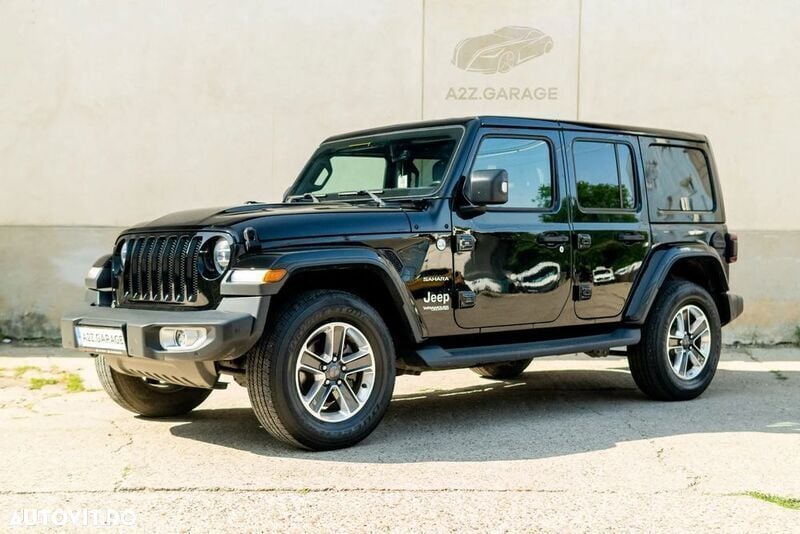 Negru Utilizat 2018 Jeep Wrangler Unlimited Sahara SUV | 46.800 EUR - Imagine 1/4