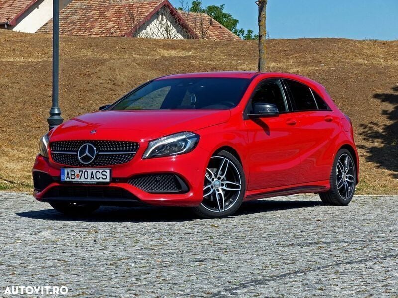 Rosu Utilizat 2016 Mercedes A180 AMG line Hatchback | 16.500 EUR (Preț OK) - Imagine 1/4