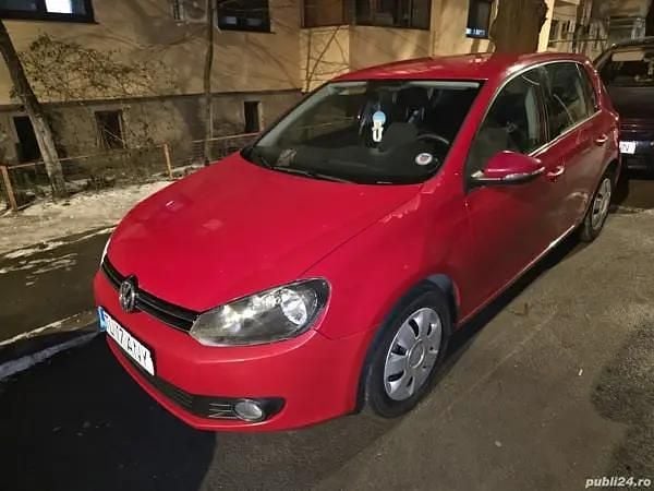 Rosu Second-hand 2009 VW Golf VI Hatchback | 4.800 EUR (Preț OK) - Imagine 1/4