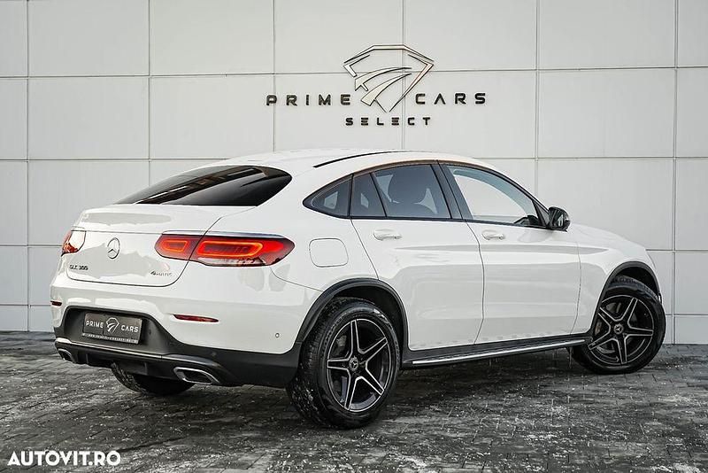Second-hand Mercedes GLC300 AMG line 258 CP (189 kW) 2020 Culoarealb Coupe