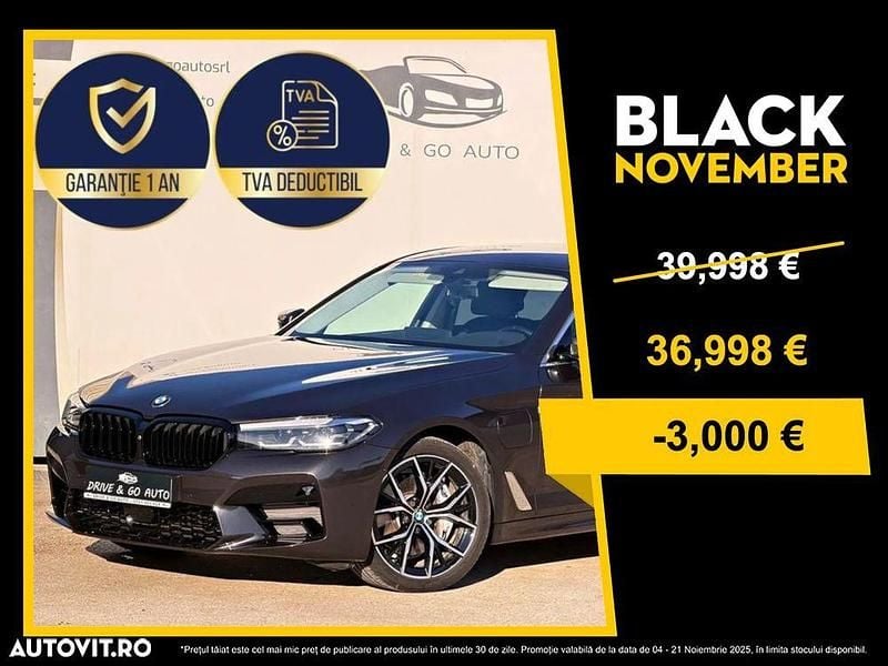 Culoaregri Utilizat 2021 BMW 545e Luxury Line Berlinǎ | 36.998 EUR - Imagine 1/4