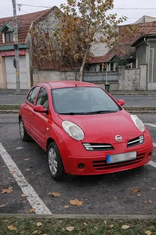 Second-hand Nissan Micra 59 CP (43 kW) 2007 Rosu Hatchback