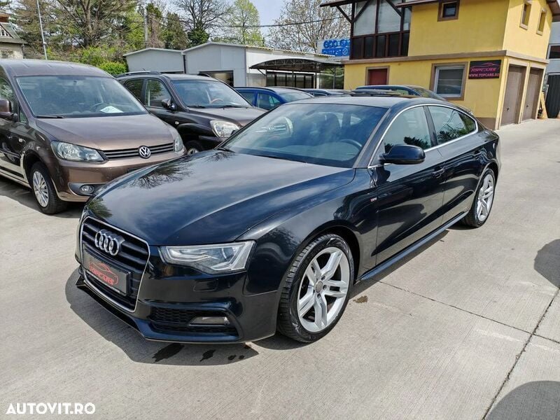 Negru Utilizat 2013 Audi A5 Sportback Berlinǎ | 10.999 EUR (Preț OK) - Imagine 1/4