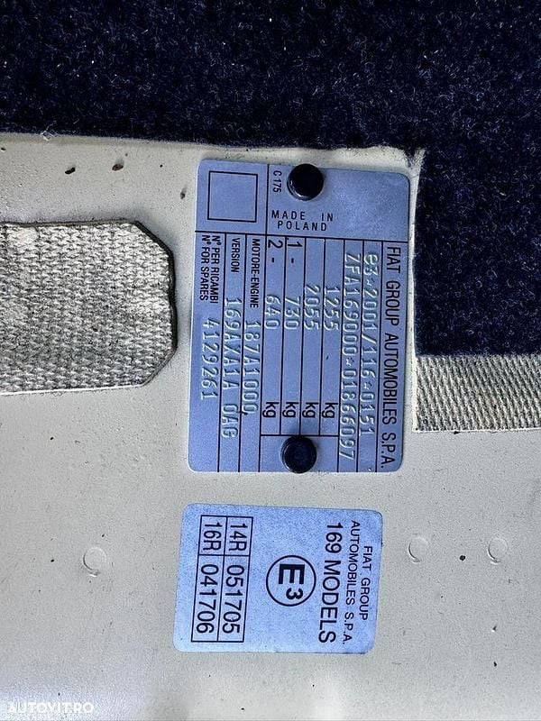 Second-hand Fiat Panda 54 CP (39 kW) 2011 Culoaregalbeuriu Hatchback