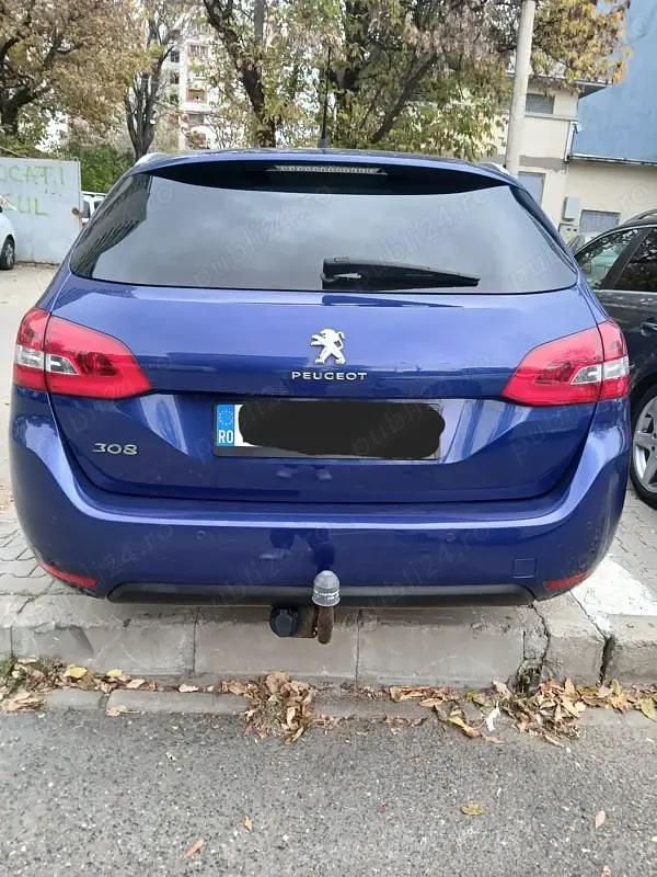 Second-hand Peugeot 308 110 CP (80 kW) 2018 Albastru Break