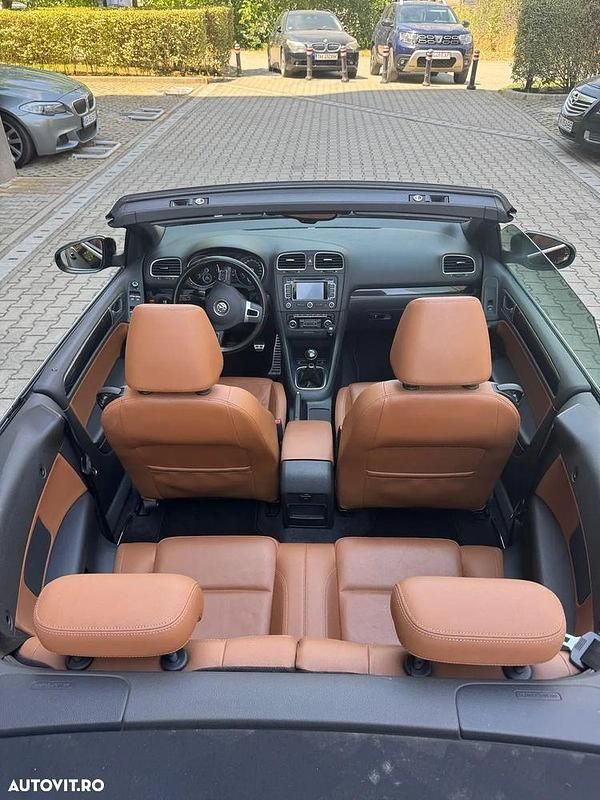 Negru Utilizat 2012 VW Golf Cabriolet Cabrio | 7.300 EUR - Imagine 1/4