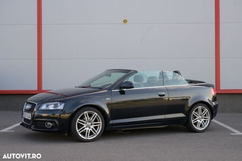 Negru Utilizat 2010 Audi A3 Cabriolet Sport Cabrio | 5.200 EUR - Imagine 1/4