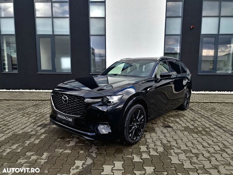 Negru Nouă 2024 Mazda CX-80 SUV | 62.799 EUR (Puțin scump) - Imagine 1/4
