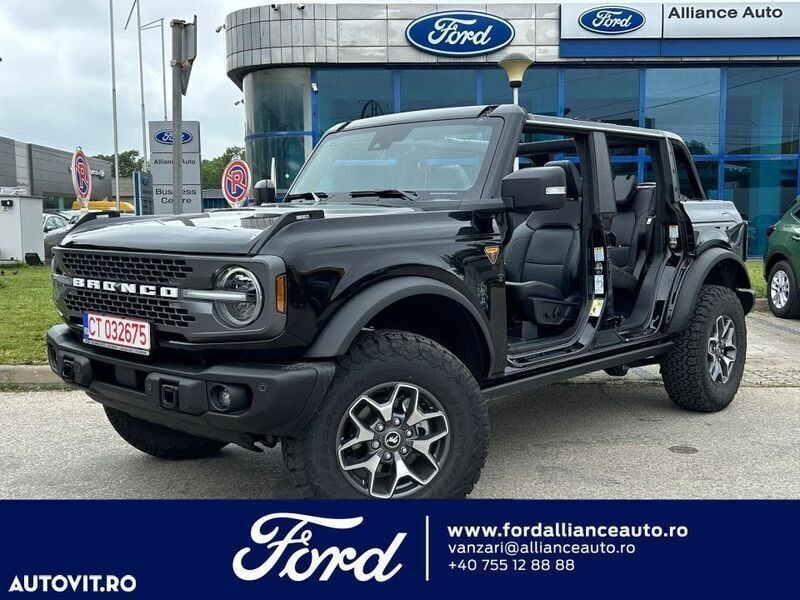 Negru Nouă 2024 Ford Bronco SUV | 66.284 EUR - Imagine 1/4