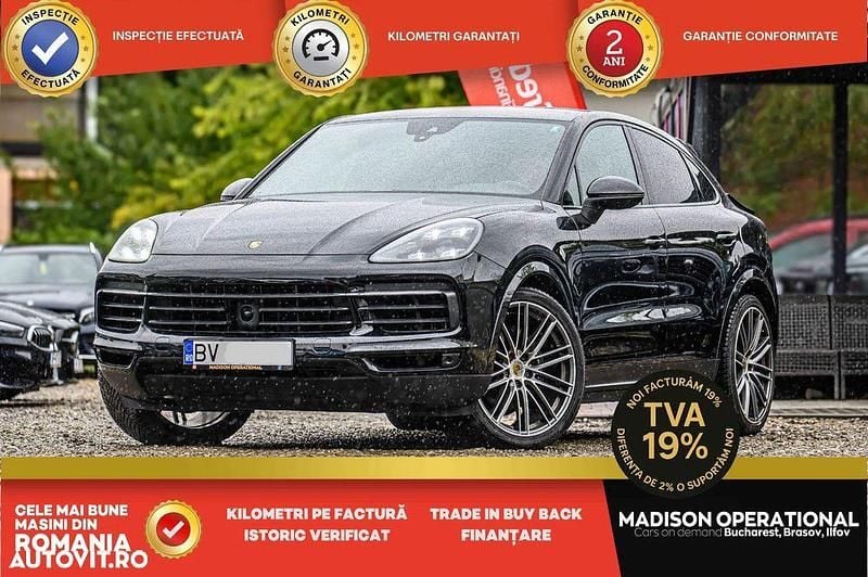 Culoarenegru Utilizat 2019 Porsche Cayenne SUV | 59.950 EUR (Preț OK) - Imagine 1/4