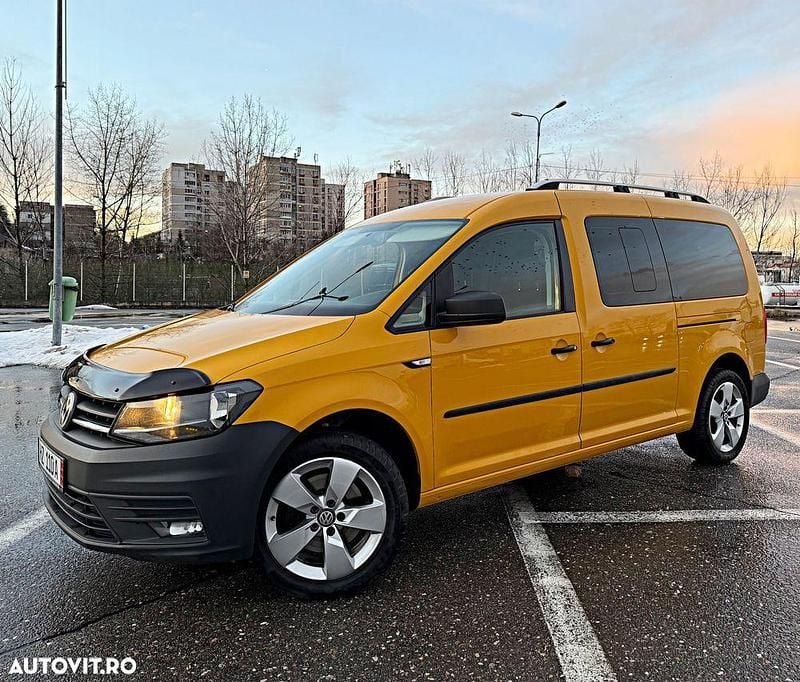 Second-hand VW Caddy Maxi Comfortline 150 CP (110 kW) 2019 Culoaregalbeuriu Monovolum
