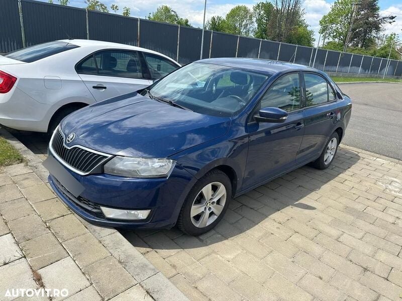 Albastru Utilizat 2016 Skoda Rapid Berlinǎ | 5.200 EUR (Preț OK) - Imagine 1/4