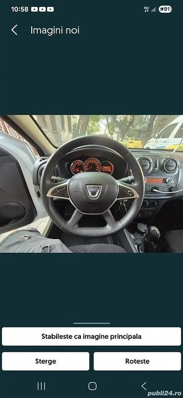 Utilizat 2020 Dacia Sandero Hatchback | 7.900 EUR (Super Preț) - Imagine 1/3