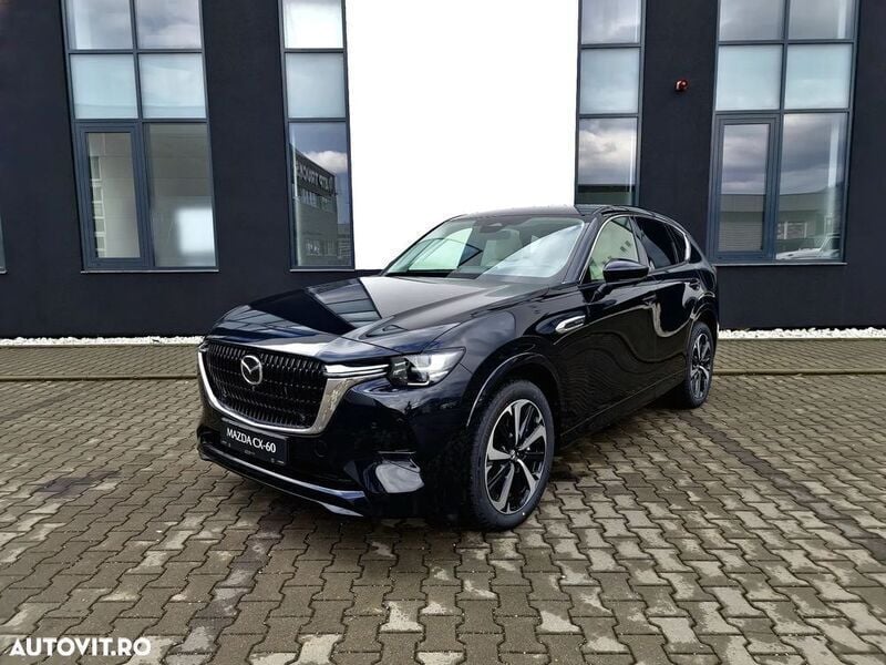 Negru Nouă 2025 Mazda CX-60 SUV | 55.395 EUR - Imagine 1/4