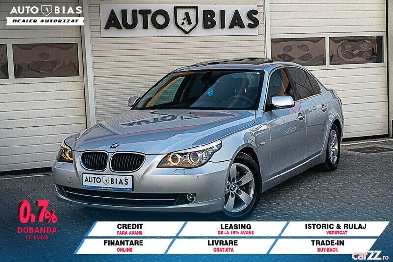 Gri Utilizat 2009 BMW 520 Sport Line Berlinǎ | 7.950 EUR (Puțin scump) - Imagine 1/4