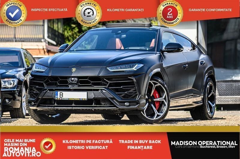 Negru Utilizat 2020 Lamborghini Urus SUV | 238.950 EUR - Imagine 1/4