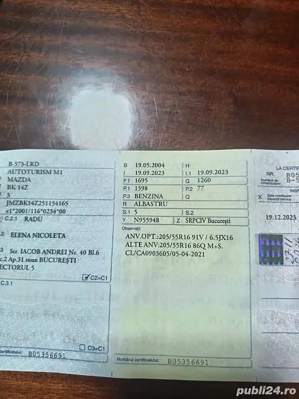 Second-hand Mazda 3 105 CP (77 kW) 2004 Hatchback