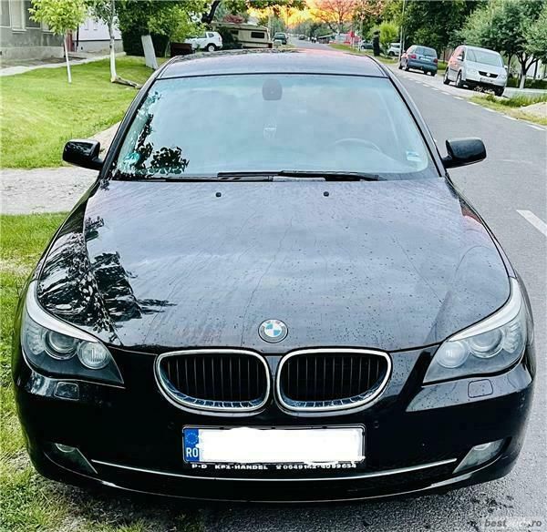 Negru Utilizat 2008 BMW 520 Berlinǎ | 7.000 EUR (Preț OK) - Imagine 1/4