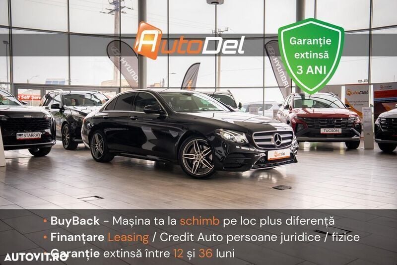 Negru Utilizat 2018 Mercedes E200 AMG line Berlinǎ | 23.499 EUR (Preț OK) - Imagine 1/4