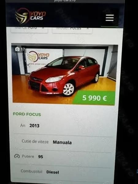 Second-hand Ford Focus 95 CP (69 kW) 2013 Rosu Hatchback