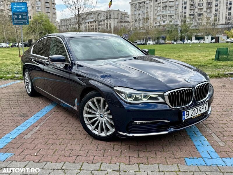 Albastru Utilizat 2016 BMW 740 Berlinǎ | 32.999 EUR (Preț bun) - Imagine 1/4