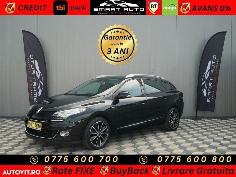 Negru Utilizat 2013 Renault Mégane GrandTour Bose Edition Break | 5.998 EUR (Puțin scump) - Imagine 1/4