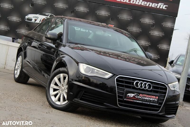 Negru Utilizat 2014 Audi A3 Ambition Berlinǎ | 9.990 EUR (Preț OK) - Imagine 1/4