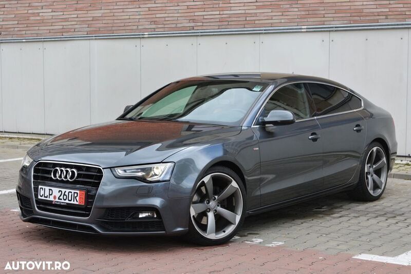 Gri Utilizat 2015 Audi A5 Sportback | 14.300 EUR (Super Preț) - Imagine 1/4