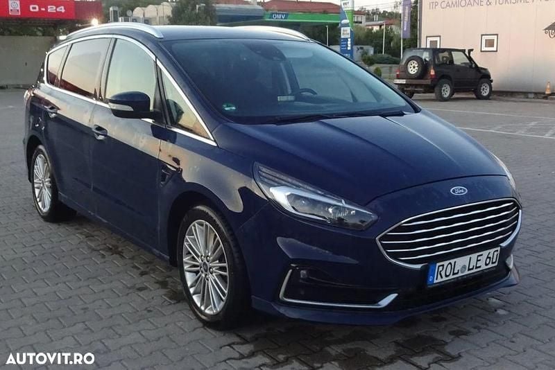 Culoarealbastru Utilizat 2020 Ford S-MAX Titanium Monovolum | 12.490 EUR (Preț OK) - Imagine 1/4