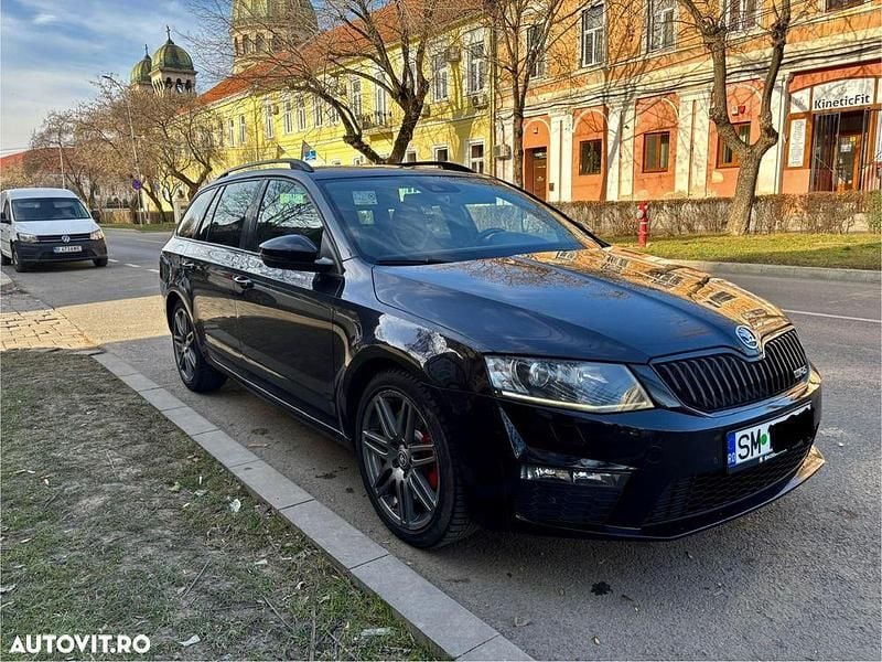 Culoarenegru Utilizat 2015 Skoda Octavia RS Break | 8.650 EUR (Preț OK) - Imagine 1/4