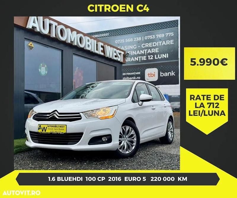 Second-hand Citroën C4 SELECTION 99 CP (72 kW) 2016 Culoarealb