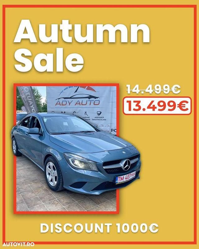 Albastru Utilizat 2013 Mercedes CLA200 Urban Coupe | 17.544 EUR - Imagine 1/4