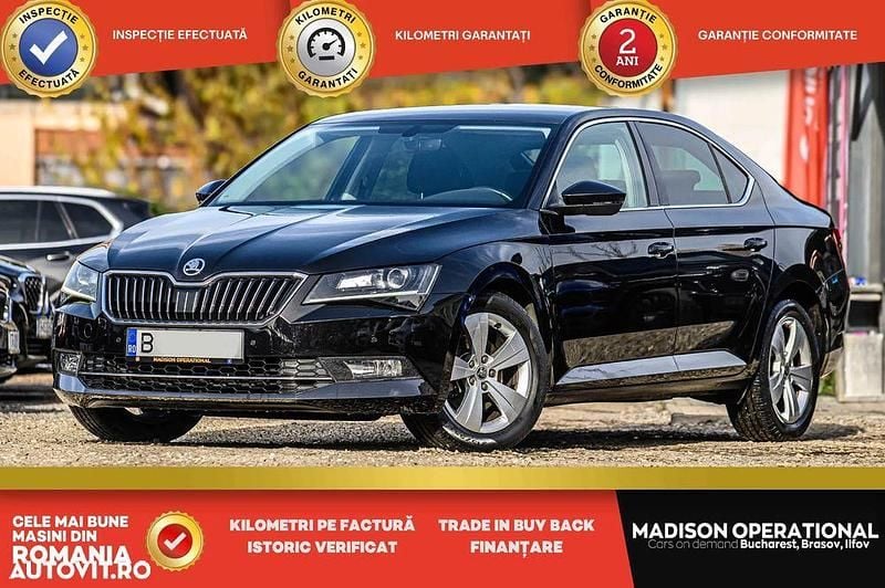 Culoarenegru Utilizat 2018 Skoda Superb Ambition Berlinǎ | 16.950 EUR (Preț OK) - Imagine 1/4