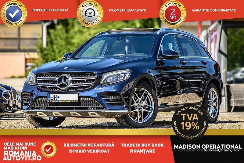 Culoarealbastru Utilizat 2016 Mercedes GLC220 AMG line SUV | 21.950 EUR (Preț bun) - Imagine 1/4