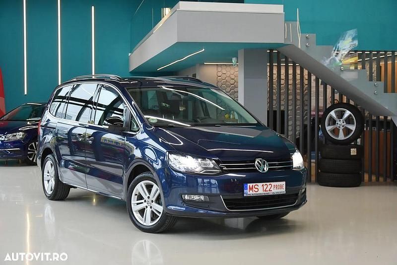 Albastru Utilizat 2013 VW Sharan Match Monovolum | 10.990 EUR - Imagine 1/4