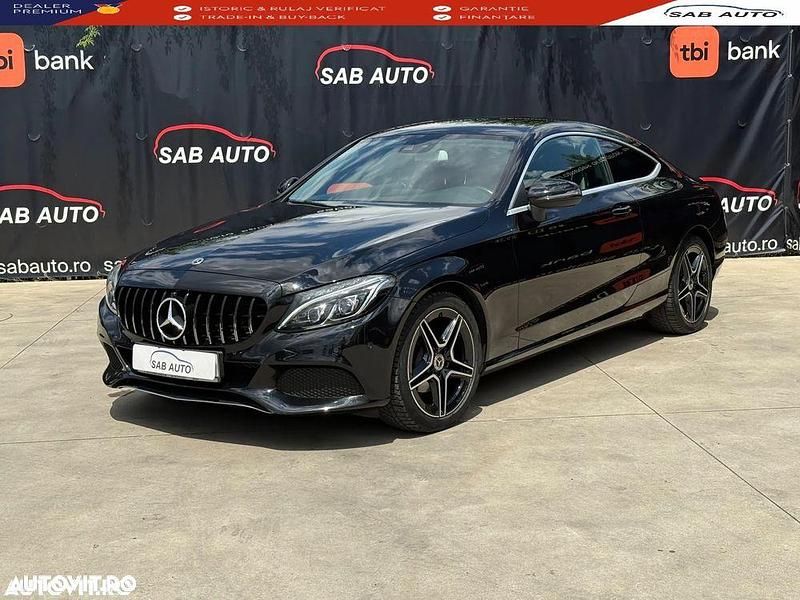 Negru Utilizat 2016 Mercedes C180 AMG line Cabrio | 19.499 EUR (Preț bun) - Imagine 1/4