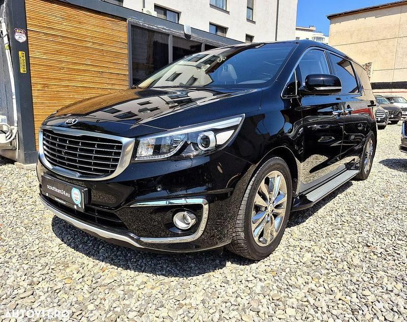 Negru Utilizat 2015 Kia Carnival Monovolum | 19.309 EUR - Imagine 1/4