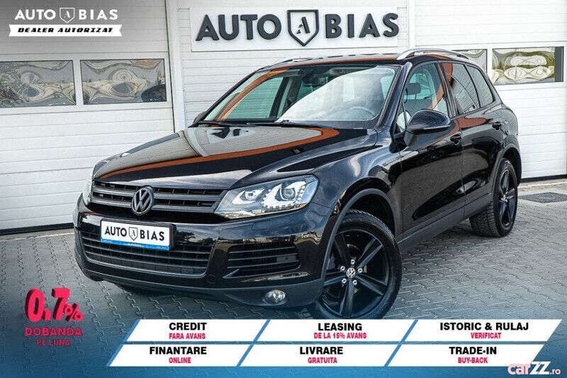 Negru Utilizat 2012 VW Touareg Exclusive SUV | 15.450 EUR (Preț OK) - Imagine 1/4