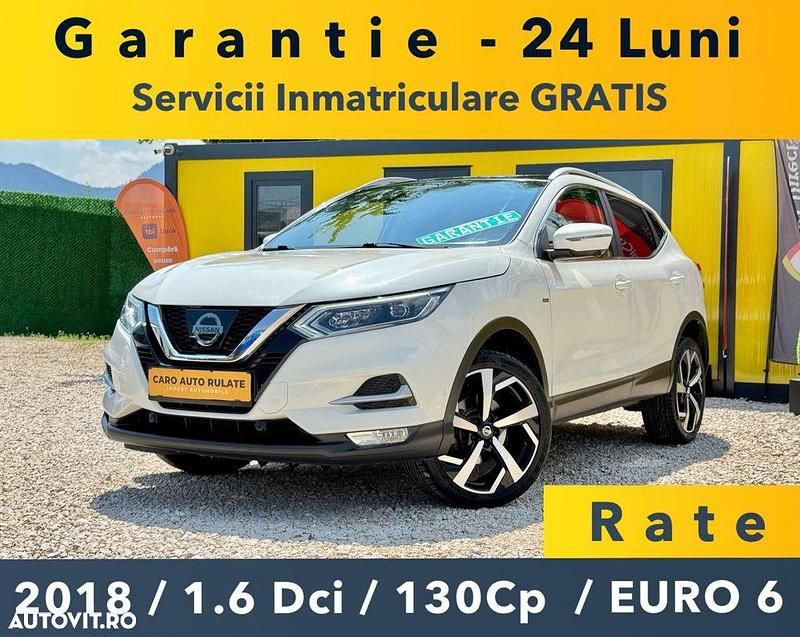 Alb Utilizat 2018 Nissan Qashqai Tekna SUV | 14.990 EUR (Puțin scump) - Imagine 1/4