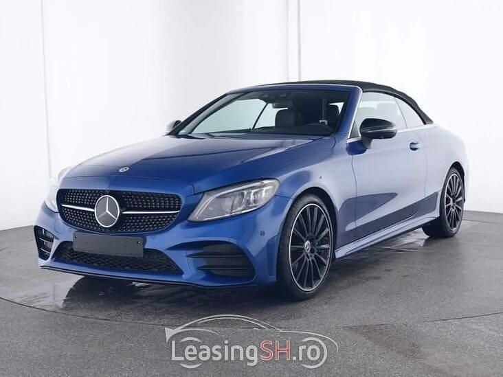 Negru Utilizat 2023 Mercedes C200 AMG line Cabrio | 55.114 EUR - Imagine 1/4