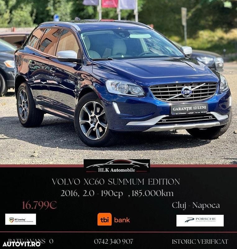 Albastru Utilizat 2016 Volvo XC60 Ocean Race SUV | 16.799 EUR (Preț bun) - Imagine 1/4