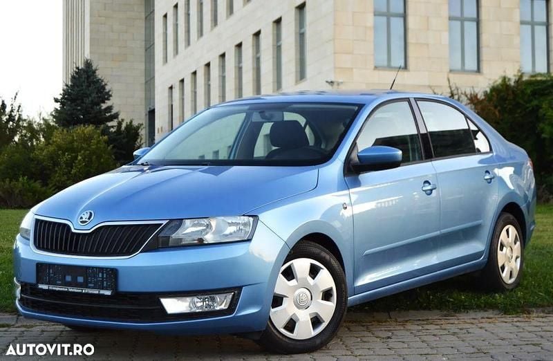 Culoarealbastru Utilizat 2013 Skoda Rapid Berlinǎ | 5.199 EUR (Preț bun) - Imagine 1/4
