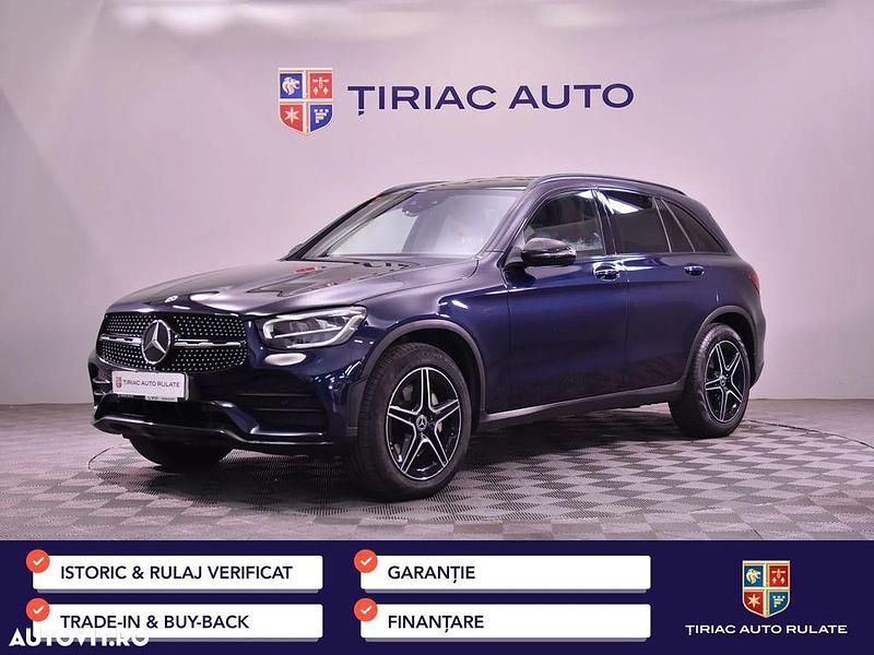 Culoarealbastru Utilizat 2020 Mercedes GLC220 AMG line SUV | 31.500 EUR (Preț OK) - Imagine 1/4