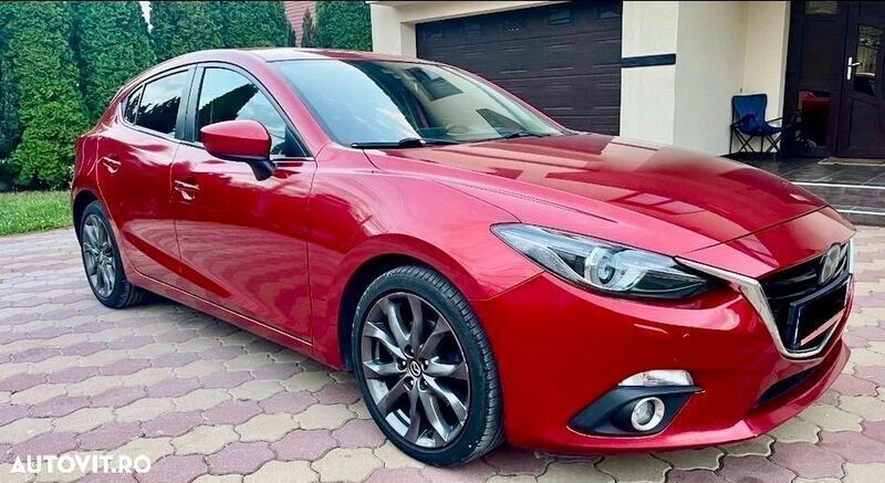 Rosu Utilizat 2015 Mazda 3 Hatchback | 9.500 EUR (Preț OK) - Imagine 1/4