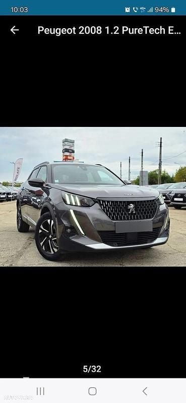 Gri Utilizat 2021 Peugeot 2008 GT-line SUV | 16.500 EUR (Preț bun) - Imagine 1/4