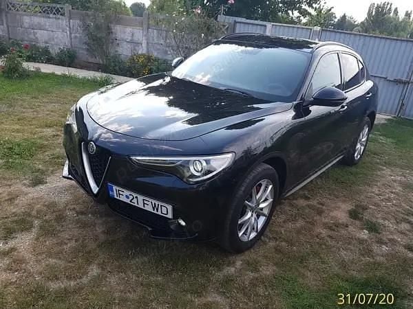 Negru Utilizat 2017 Alfa Romeo Stelvio Ti SUV | 18.000 EUR (Puțin scump) - Imagine 1/4